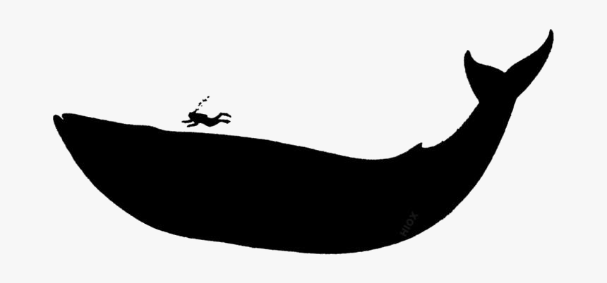 Blue Whale Png Silhouette - Blue