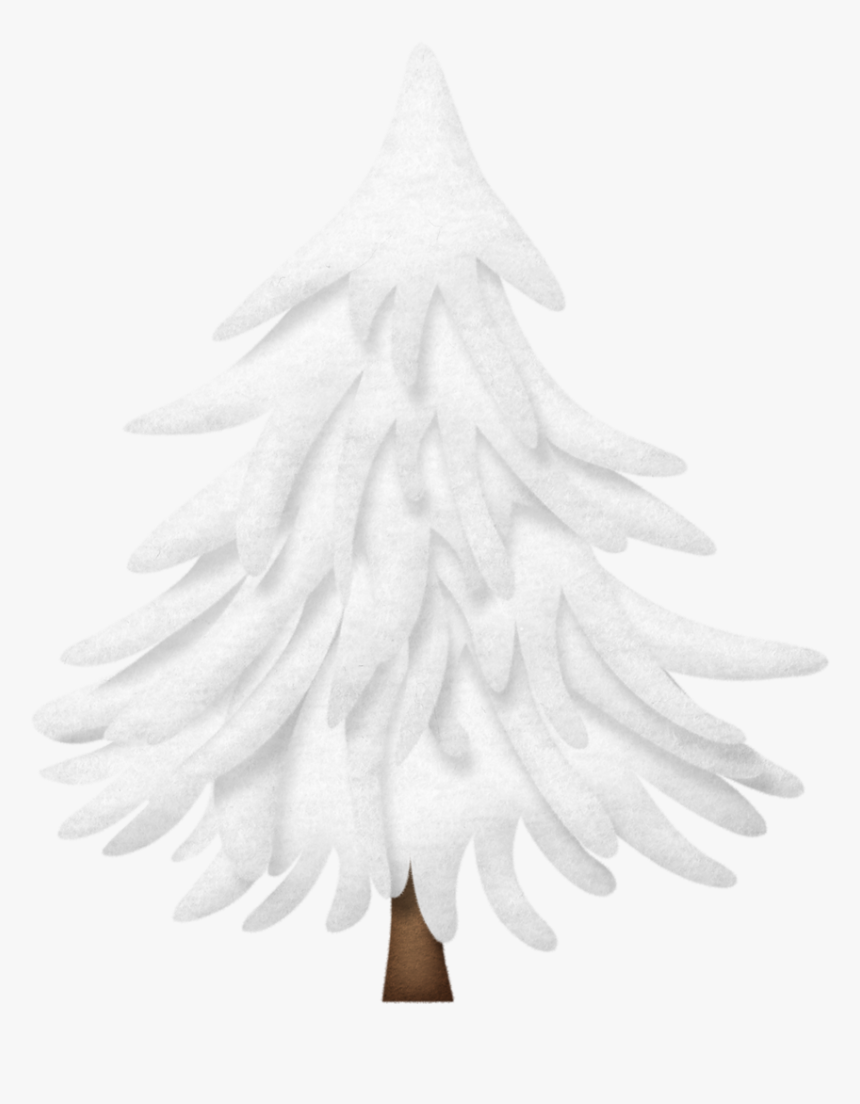 Transparent Snow Covered Trees Clipart