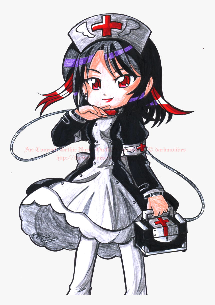 Chibi Gothic Darkmotives By - Emo Nurse Anime