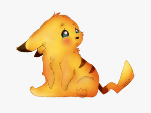Cute Sad Pikachu - Cartoon