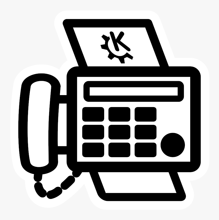 Print And Fax Icon - Fax Cartoon Png
