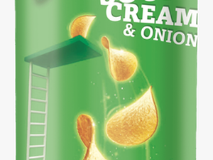 Pringles Sour Cream&onions Transparent Png - Pringles Sour Cream And Onion