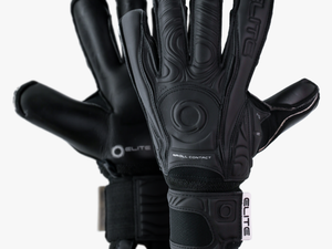 Elite Sport Black Solo Soccer Goalie Gloves - Elite Black Solo Goalkeeper Gloves