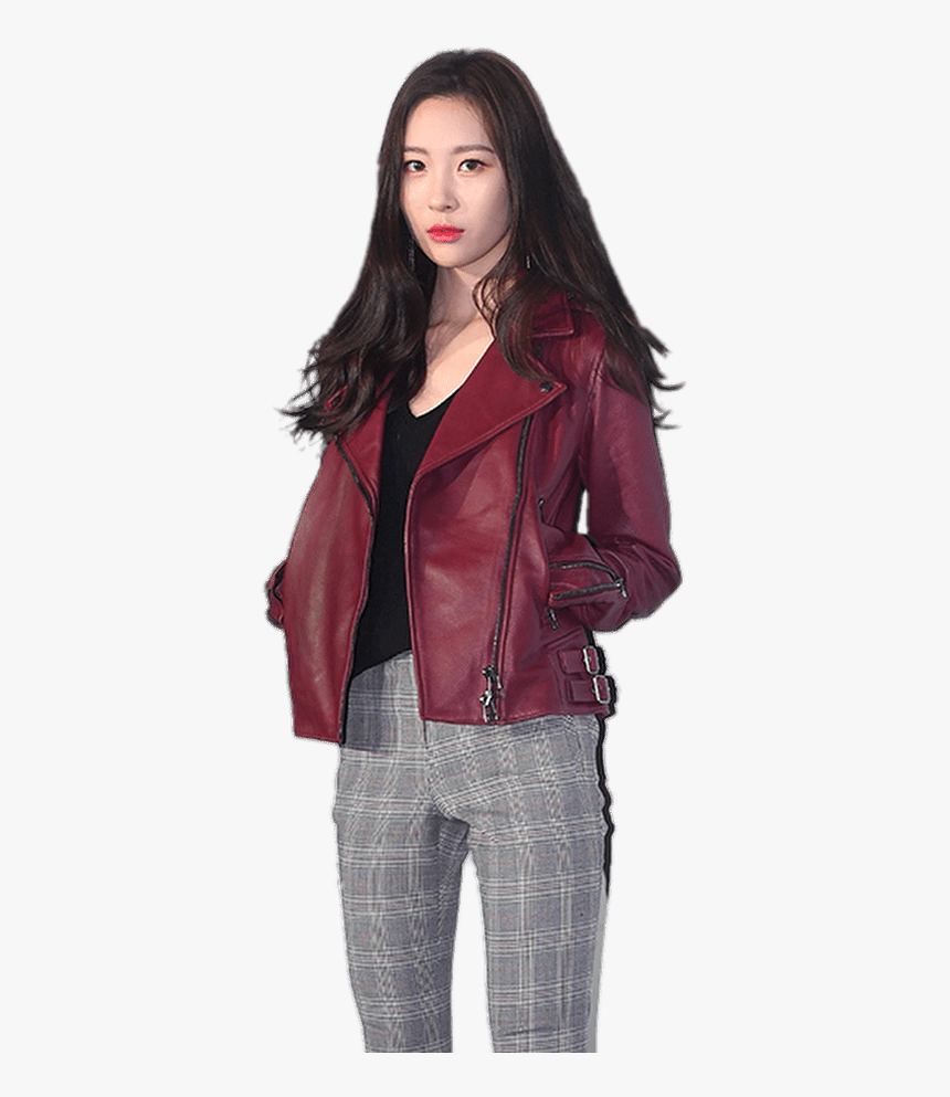 Sunmi Red Leather Jacket - Sunmi
