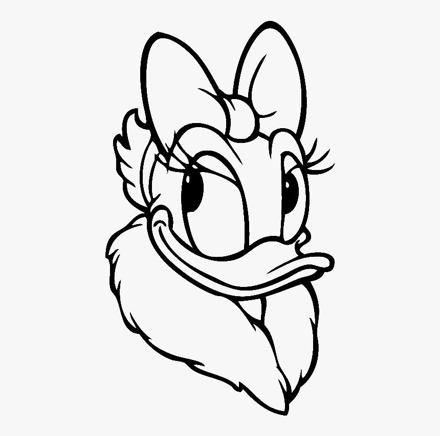 Daisy Duck Head Coloring Pages 5