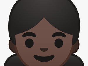 Transparent Moon Emoji Png - Black Girl Cartoon Head