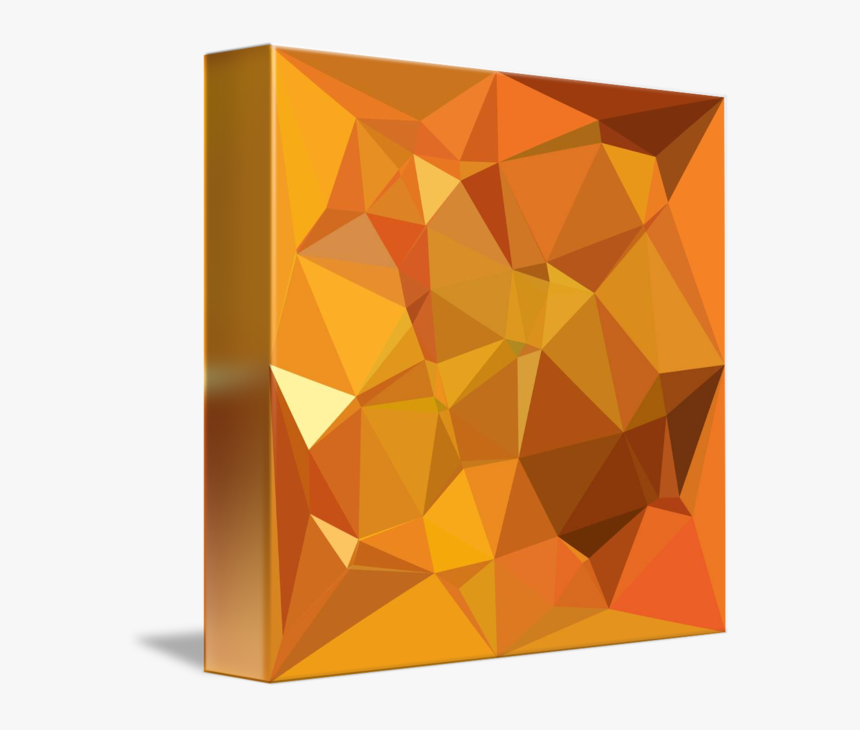 Yellow Abstract Low Polygon - Background Png Dark Yellow
