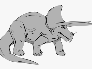 Transparent Dinosaur Clipart Png - Triceratops Clip Art