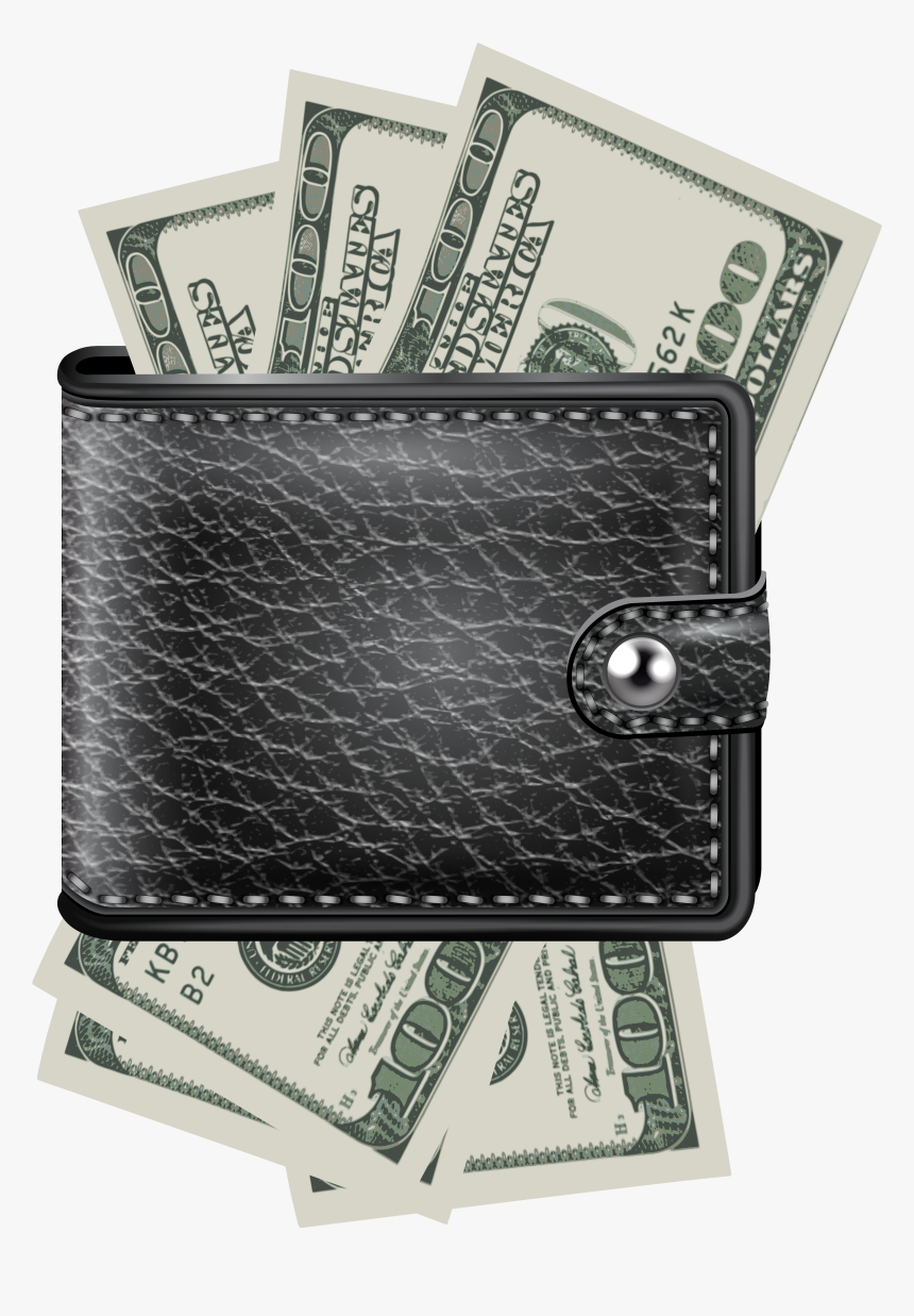 Economy Clipart Dollar Bill - Wallet With Money Png