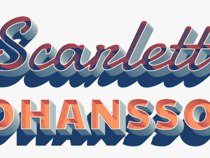 Scarlett Johansson Name Logo Png - Scarlett Johansson Logo Png