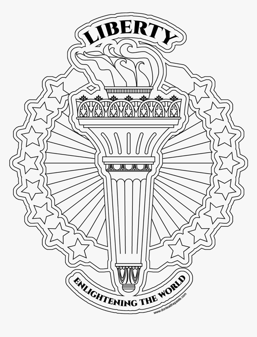 Liberty S Torch Coloring Page- A