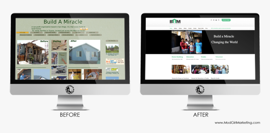 Before And After Web Design Buil