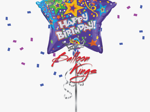 Hb Purple Star - Real Bouquet Of Balloons Png