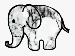 #baby #elephant #blackandwhite #marble