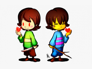 Draw Undertale Aus Characters Drawings Funny Free Drawing - Undertale Frisk And Chara Drawing