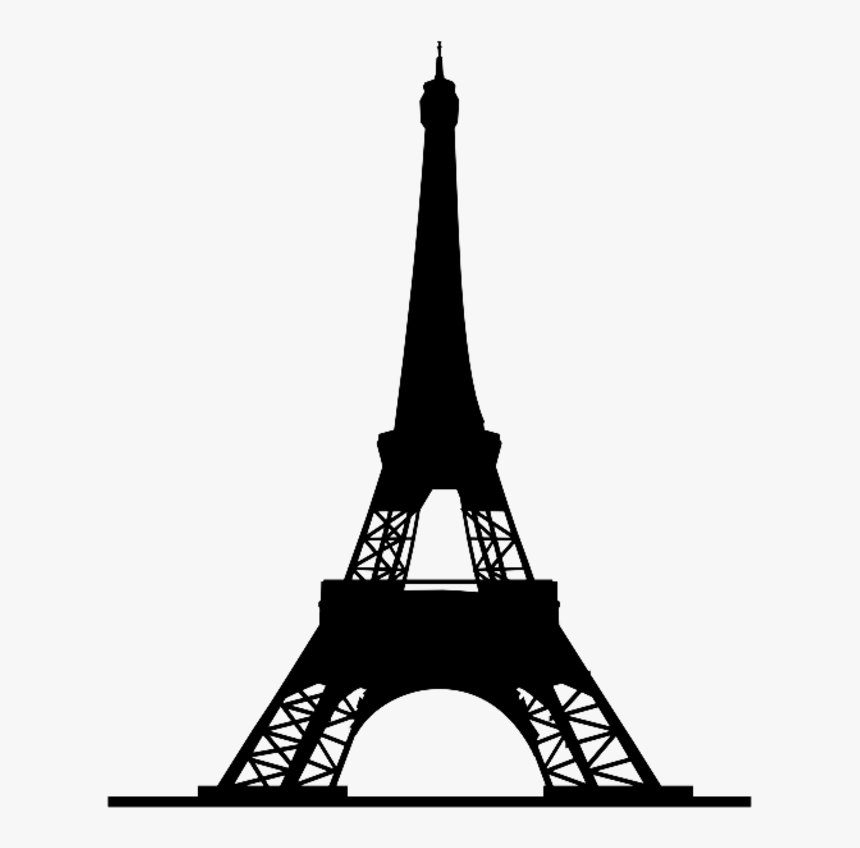 Eiffel Tower Outline - Eiffel Tower Silhouette Png