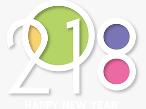 2018 Colorful Png Image - Happy New Year 2018 Freepik