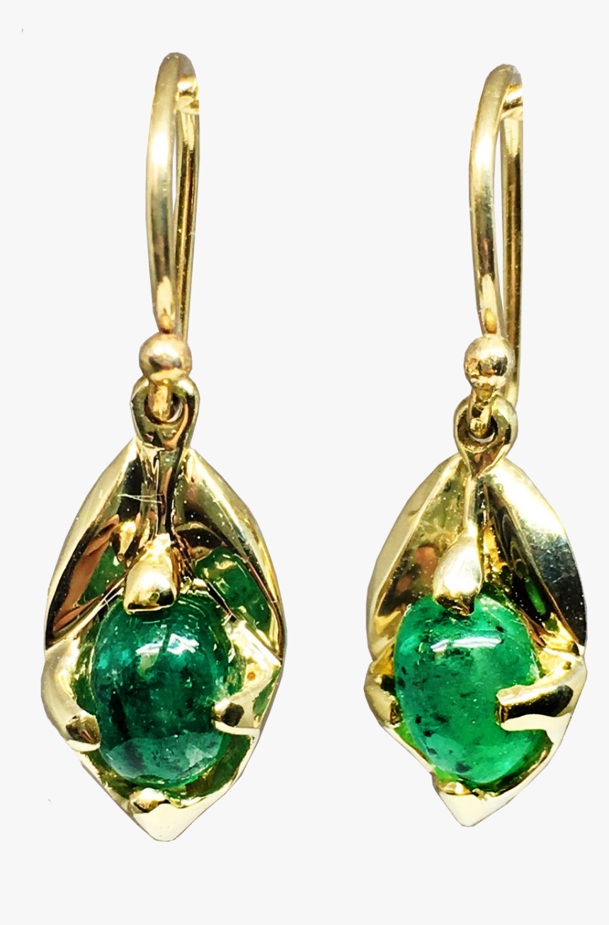 Gold Emerald Earrings Png