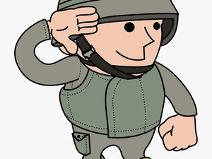 Salute Royalty Free Military Clip Art The - Cartoon Army Soldier