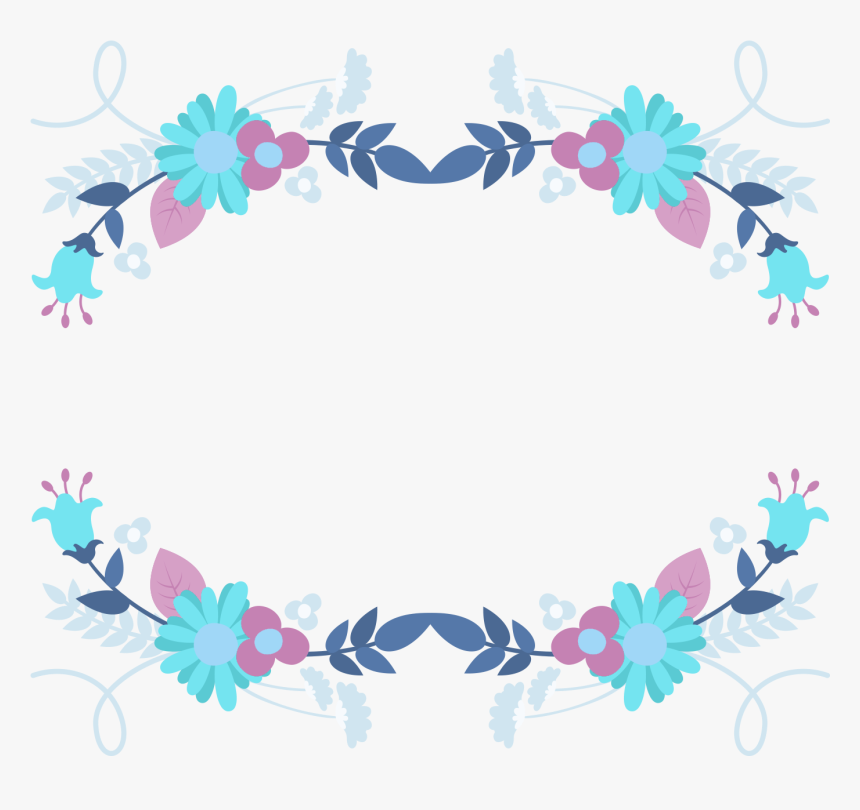 Garland Laurel Wreath Blue Fresh Png And Psd - 花邊 桂冠