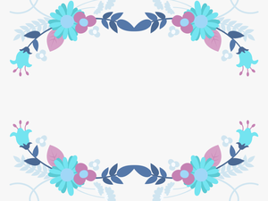 Garland Laurel Wreath Blue Fresh Png And Psd - 花邊 桂冠