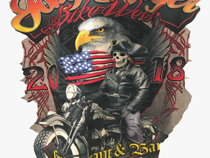 Bike Week T Shirt Jolly Roger Official - Poster