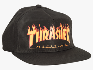 Thrasher Flames Logo Snapback Hat