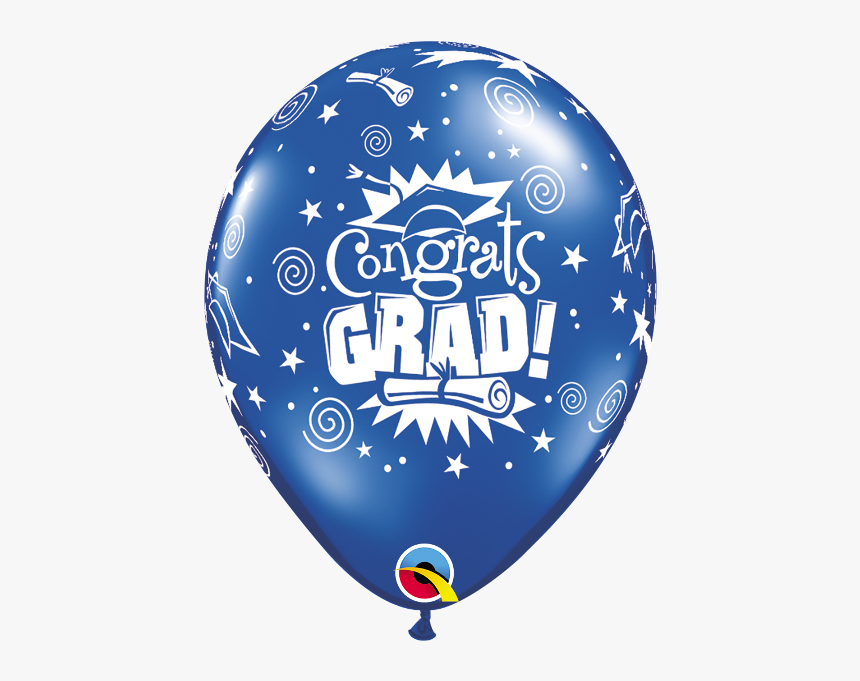 Congrats Grad Jewel Sapphire Blue - Congrats Grad Balloons Latex