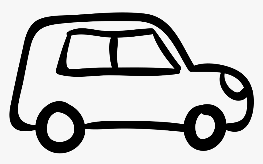 Clip Art Outlined Vehicle Svg Png - Car With Clear Background