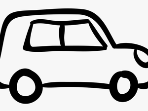 Clip Art Outlined Vehicle Svg Png - Car With Clear Background