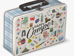 Clip Art Happy Camper Tins Molly - Lunchbox Metal