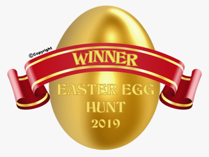 Golden Easter Egg - Banner Shapes Vector Png
