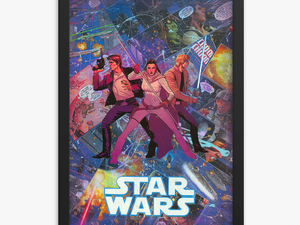 Star Wars Comic Canvas Framed Reproduction Print - Star Wars Weekends