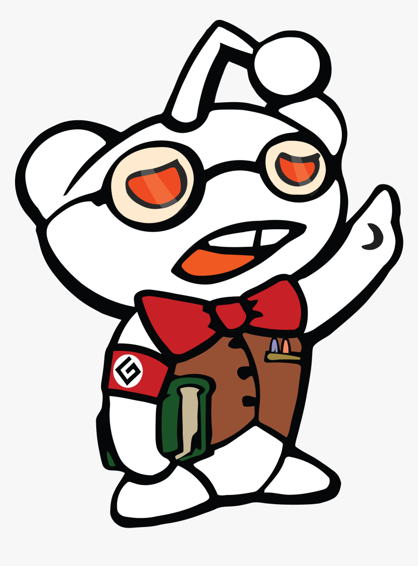 Transparent Reddit Alien Png - Nazi Reddit