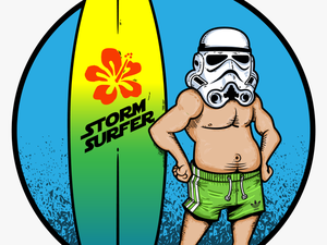 Transparent Surfboard Clipart Png - Hibiscus
