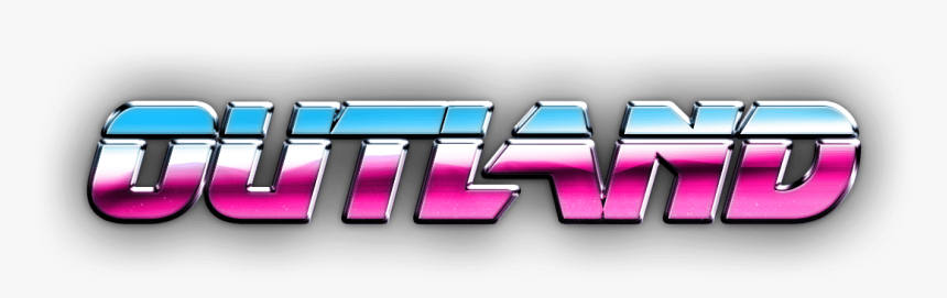 Outland Logo Synthwave - Synthwave Transparent Background