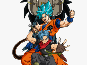 Son Goku Android 21 Android 16 Trunks Beat Evil Saiyan - Dragon Ball Heroes Evil Saiyan