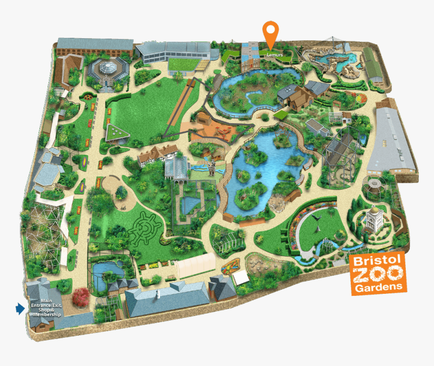 Bristol Zoo Gardens Map