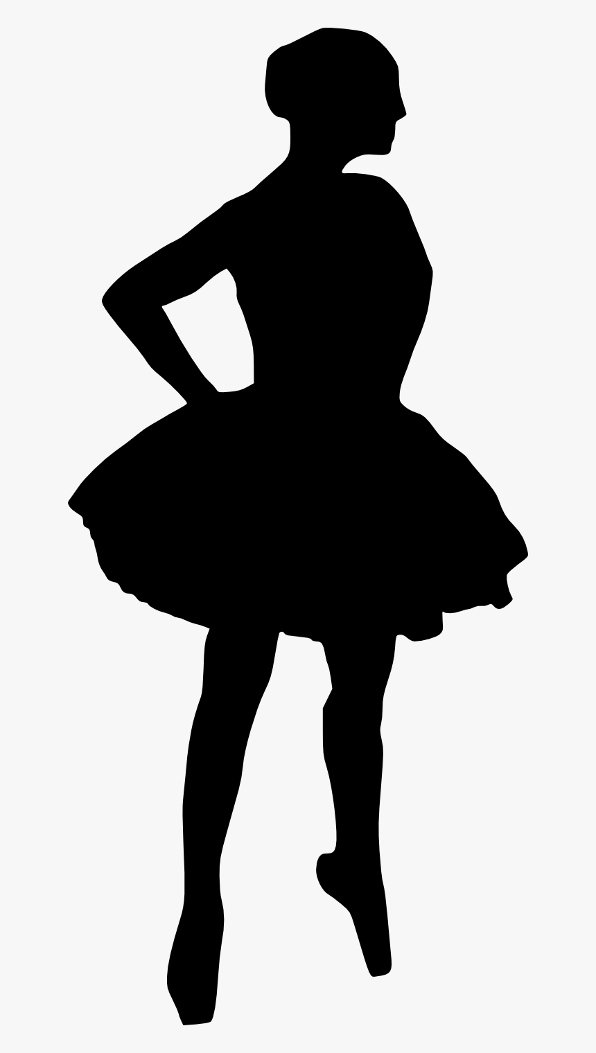 Ballerina Silhouette Png - Little Girl Silhouette Transparent Background