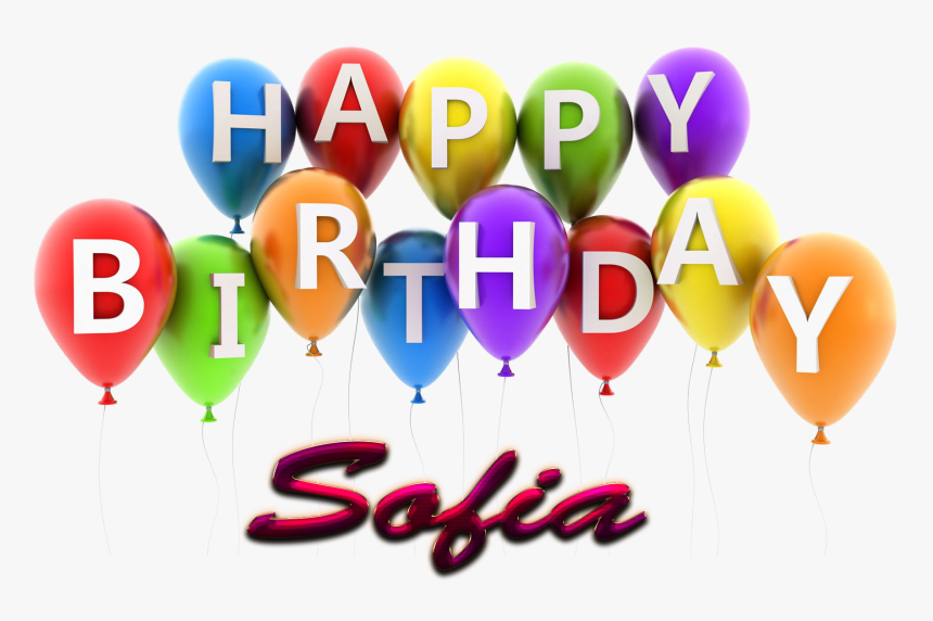 Sofia Happy Birthday Balloons Name Png - Happy Birthday Morgan