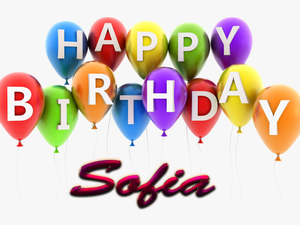Sofia Happy Birthday Balloons Name Png - Happy Birthday Morgan