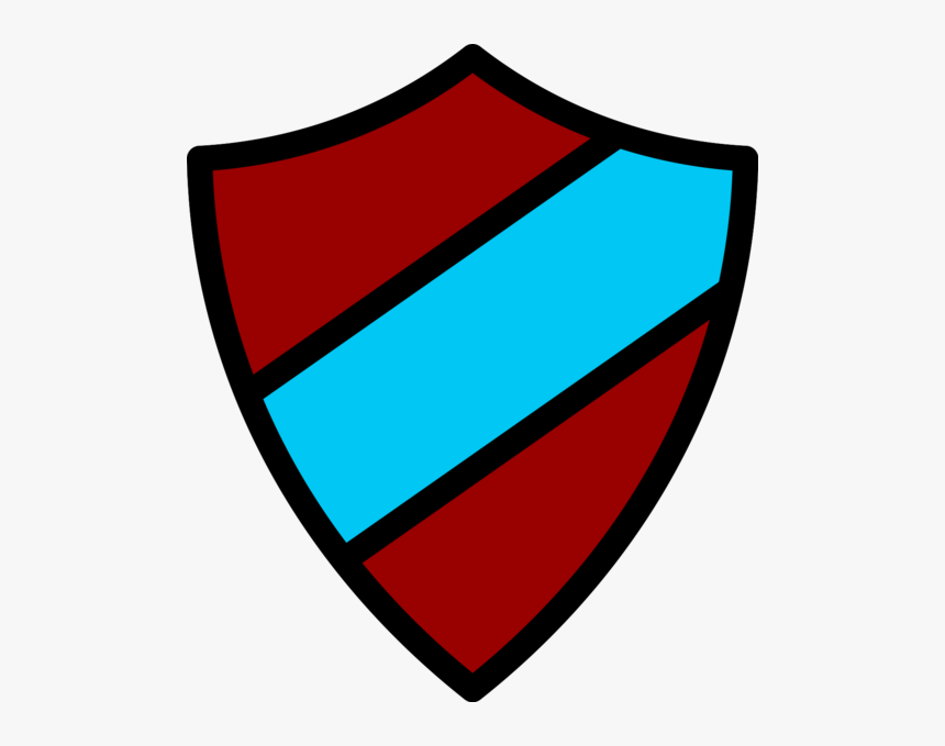 Emblem Icon Dark Red-light Blue - Dark Blue Shield Transparent