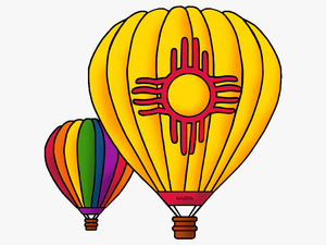 New Mexico State Aircraft Hot Air Balloon - New Mexico Hot Air Balloon Clipart