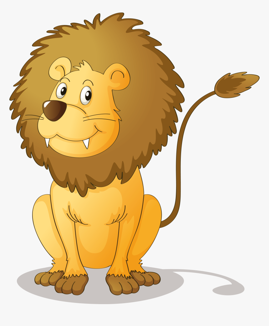 Thumb Image - Cartoon Lion White Background