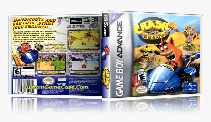 Crash Bandicoot Nitro Kart - Nintendo Game Boy Advance Crash Nitro Kart