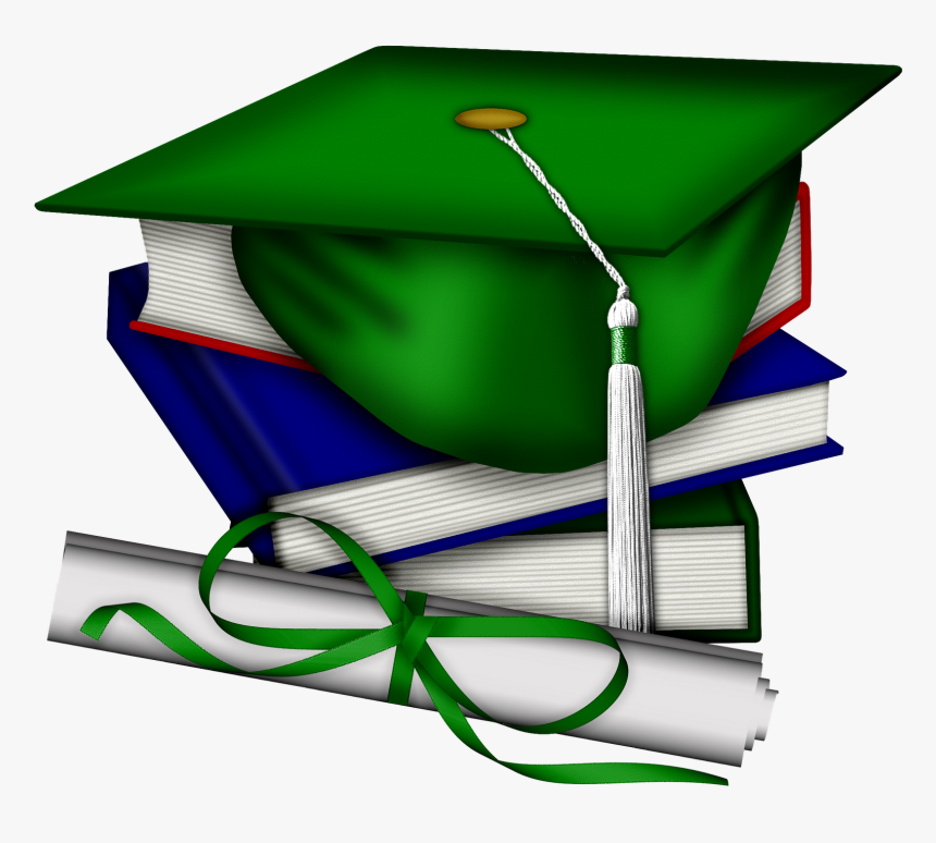 Graduation Clipart Backdrop - Blue And White Graduation Cap