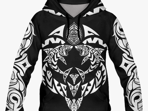 Mens Sublimation Hoodie Front A Bac A Png Tribal Design - Hoodie
