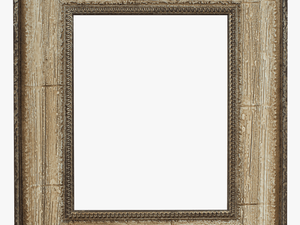 Distressed Mirror Frame - Black Frame Gold Trim