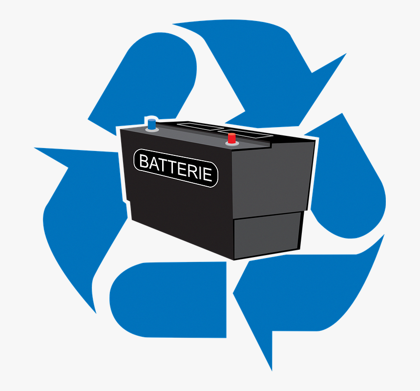 Car Battery Clipart - Lead Acid Battery Recycling