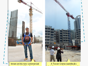 Imran On His New Commercial Project At Woodlands - Crane Operator Salary Singapore